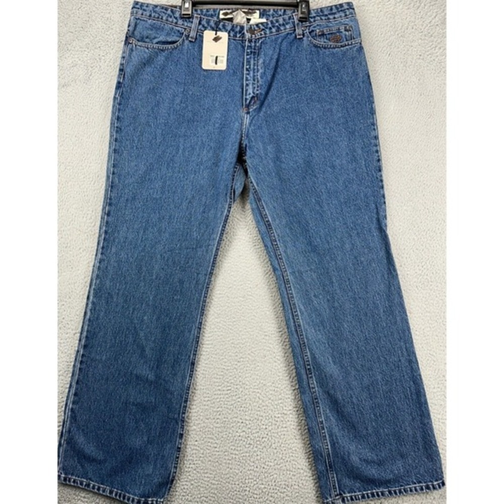 Harley Davidson Jeans Womens 20R Blue Boot Cut Relaxed Mid-Rise Denim Pants NEW